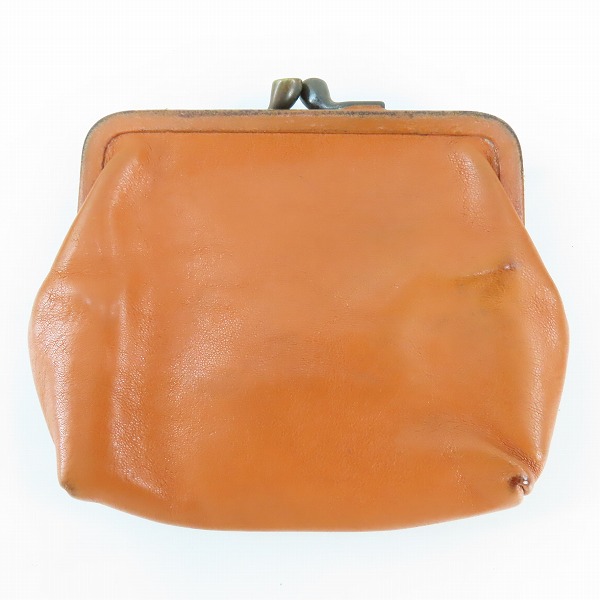 実際に弊社で買取させて頂いたIL BISONTE/イルビゾンテ レザー ガマ口財布/コインパースの画像 1枚目