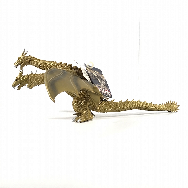 実際に弊社で買取させて頂いたBANDAI/バンダイ ムービーモンスターシリーズ 2002 キングギドラ ソフビ タグ付きの画像 3枚目