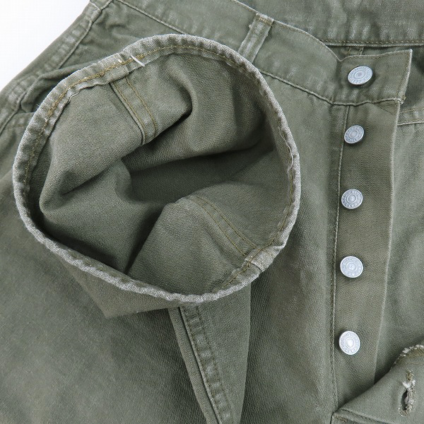 実際に弊社で買取させて頂いたEVISU/エヴィス  シングルバックポケット ボタンフライデニムパンツ 34の画像 2枚目