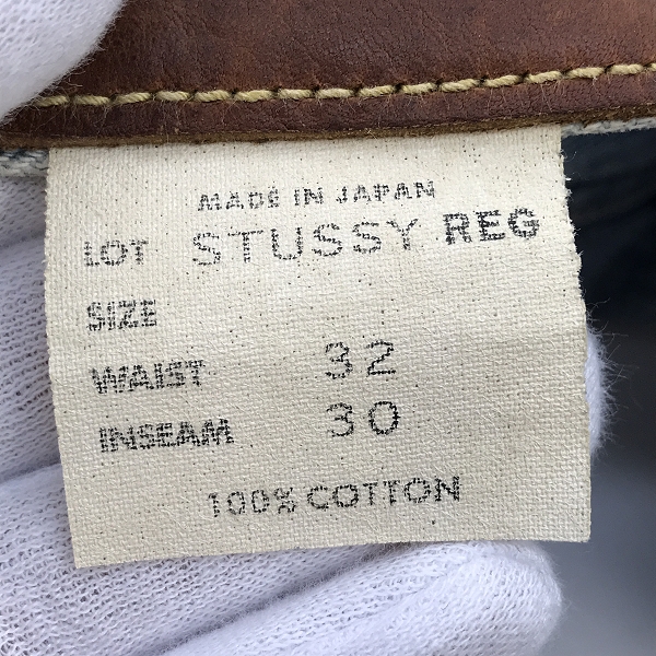 実際に弊社で買取させて頂いたLee×STUSSY/リー×ステューシー コラボ デニムパンツ ジーンズ LB0009/32の画像 5枚目