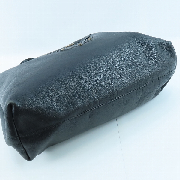 実際に弊社で買取させて頂いたCHROME HEARTS/クロムハーツ TOTE W SNP BS FLUER/BSフレアレザーパッチトートバッグの画像 2枚目