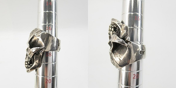 実際に弊社で買取させて頂いた【証明書】GABORATORY/ガボラトリー/ガボール ラージスカルリング w/ジョー 2マルティスクロススタンプ 17-19号 の画像 8枚目