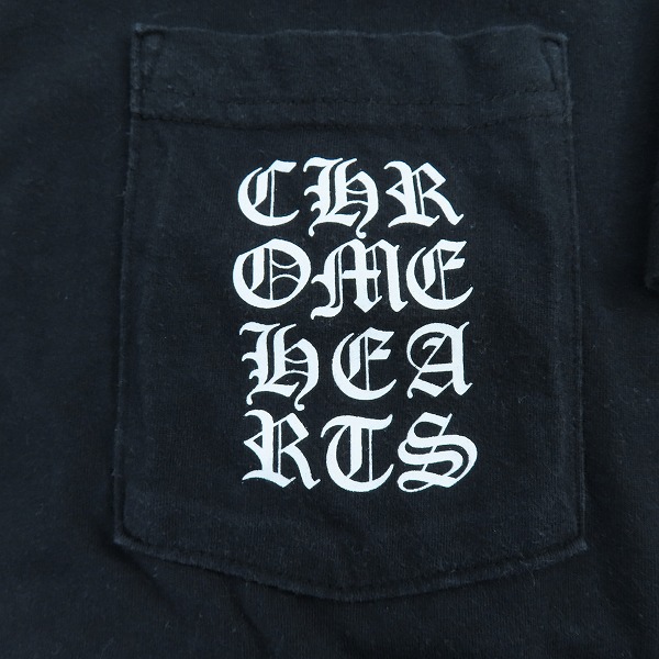 実際に弊社で買取させて頂いた【JPタグ】Chrome Hearts/クロムハーツ Vertical Logo バーティカル ロゴ プリント 半袖 Tシャツ 2212-304-0785/Lの画像 7枚目