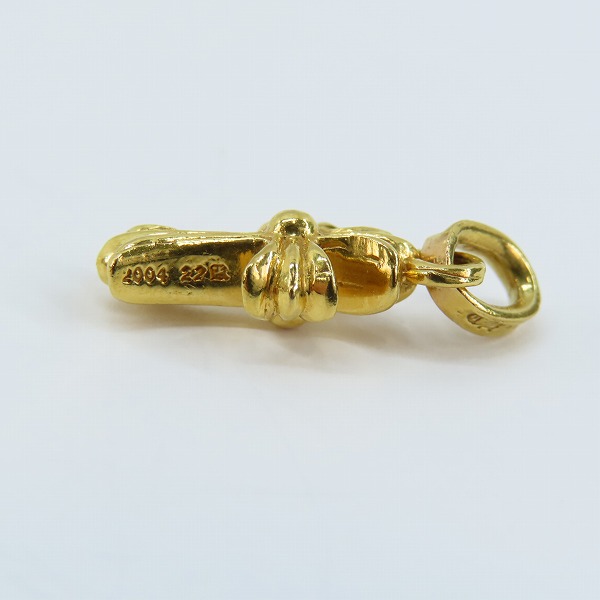 実際に弊社で買取させて頂いたCHROME HEARTS/クロムハーツ 22K CRS BBYFAT/ベビーファット クロス チャーム/トップの画像 3枚目