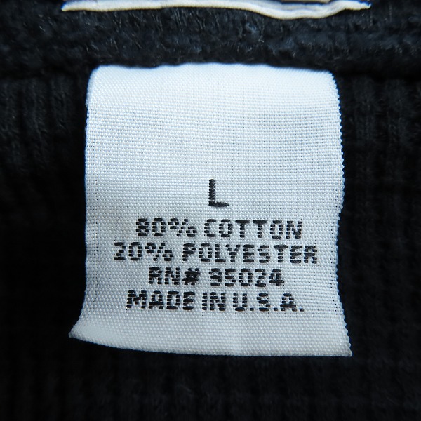 実際に弊社で買取させて頂いたCHROME HEARTS/クロムハーツ MALIBU ジップアップパーカー サーマル 001-076806 Lの画像 4枚目