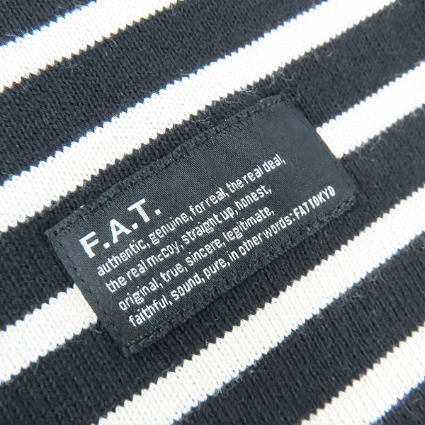 実際に弊社で買取させて頂いたFAT/エフエーティー ボーダー ワイド長袖カットソー F32310-CT12-AB /TITCHの画像 6枚目