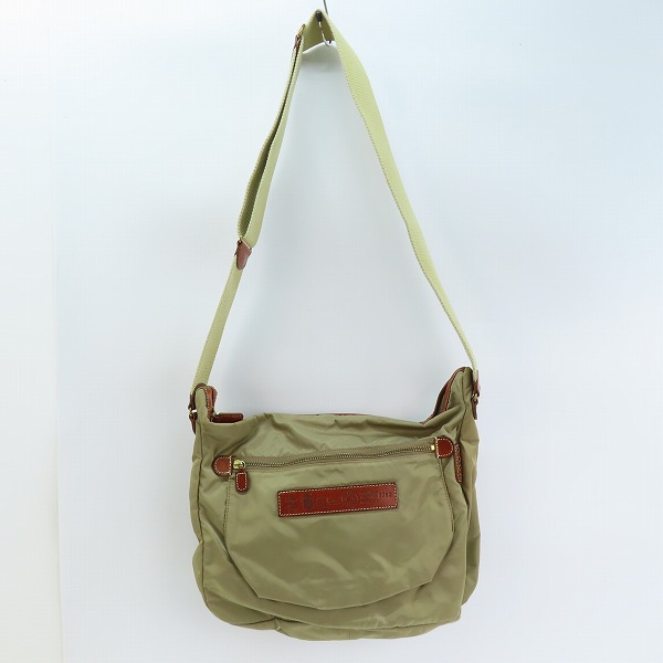 実際に弊社で買取させて頂いたFelisi/フェリージ レザー/ナイロン ショルダーバッグ ベージュ  9362の画像 3枚目