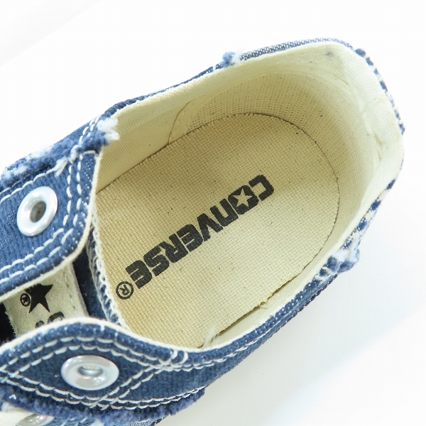 実際に弊社で買取させて頂いたCONVERSE/コンバース ALL STAR CLASHPATCHED OX クラッシュパッチド オックス インディゴ 限定モデル 1CK232/23.5の画像 4枚目