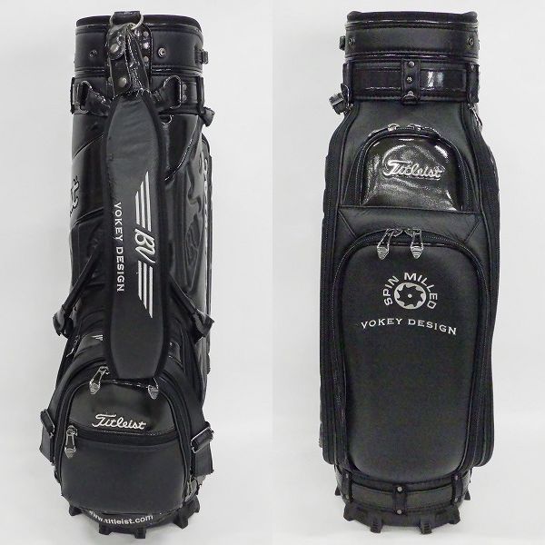 実際に弊社で買取させて頂いたTitleist/タイトリスト CB5VW ボーケイ・デザイン 5分割キャディバッグ 限定モデル ブラックの画像 2枚目