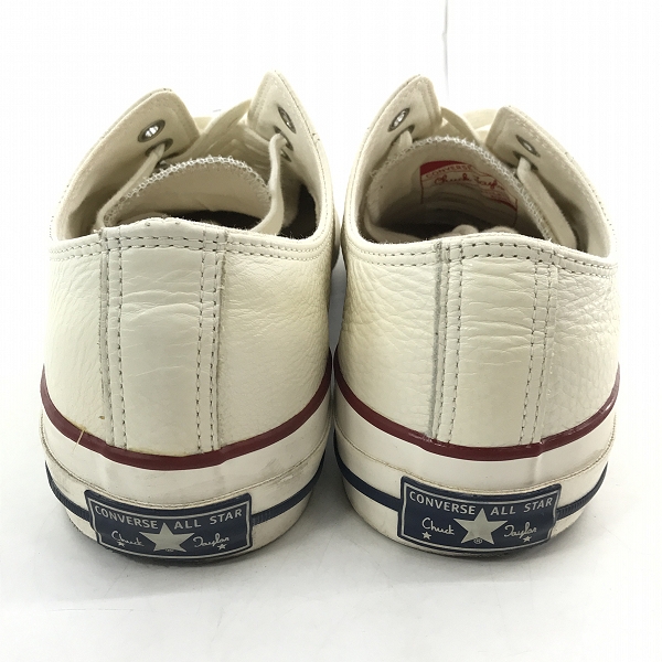 実際に弊社で買取させて頂いたCONVERSE/コンバース ADDICT/アディクト CHUCK TAYLOR LEATHER OX/チャックテイラー レザー スニーカー 1CL880/29の画像 1枚目