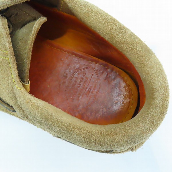 実際に弊社で買取させて頂いたVISVIM/ビズビム スエード デッキ スニーカー ベージュ系/11の画像 4枚目