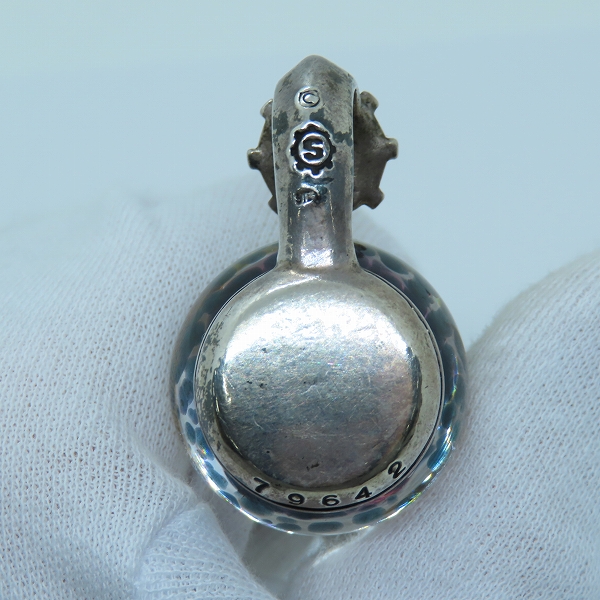 実際に弊社で買取させて頂いた【ギャラ付き】STARLINGEAR/スターリンギア New skull marble Karasu tengu/マーブル ペンダントの画像 2枚目