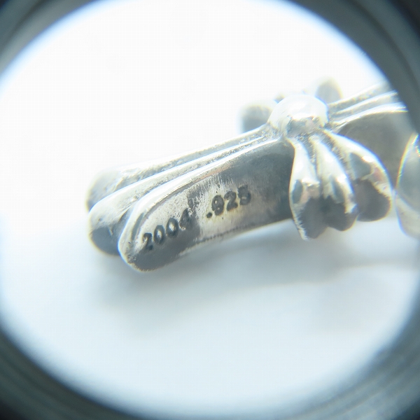 実際に弊社で買取させて頂いたCHROME HEARTS/クロムハーツ CRS BBY FAT/CHクロス ベビーファットチャームの画像 5枚目