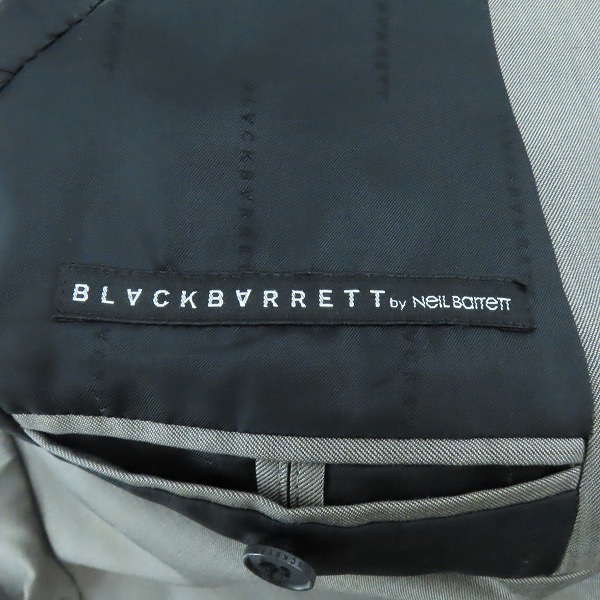実際に弊社で買取させて頂いたBLACKBARRETT by NEIL BARRETT/ブラックバレットバイニールバレット テーラードジャケット/1(R)の画像 2枚目
