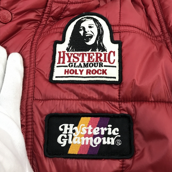 実際に弊社で買取させて頂いたHYSTERIC GLAMOUR/ヒステリックグラマー プリマロフト フードジャケット 0204AB01/Mの画像 5枚目
