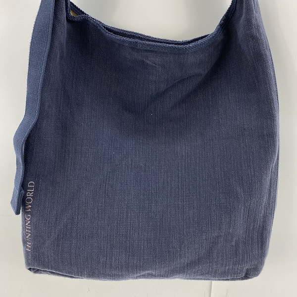 実際に弊社で買取させて頂いたHUNTING WORLD/ハンティングワールド ロゴ/総柄 リバーシブル ショルダーバッグの画像 1枚目