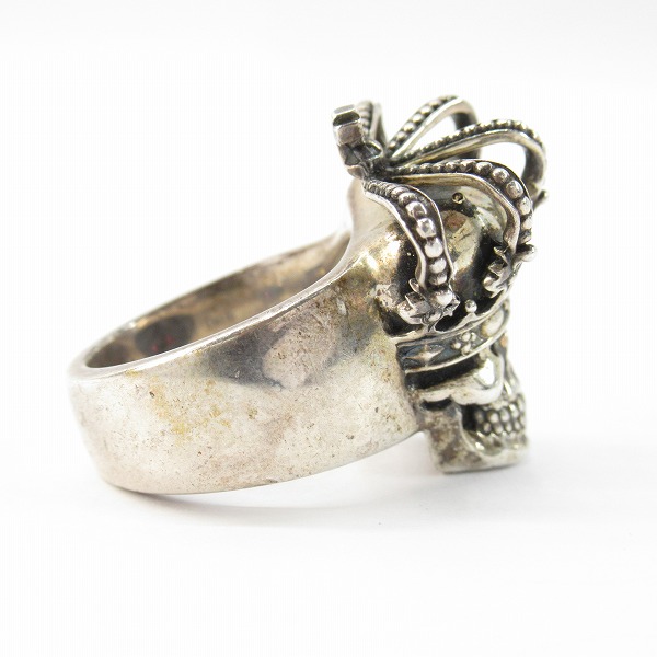 実際に弊社で買取させて頂いたJUSTIN DAVIS/ジャスティンデイビス ESSENTIAL SKUL/エッセンシャルスカルリング SRJ155 w/ルビー 19号の画像 4枚目