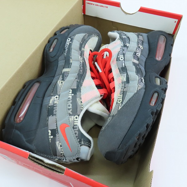 実際に弊社で買取させて頂いたNIKE×atmos/ナイキ×アトモス AIR MAX 95/エアマックス95 ウィーラブナイキ AQ0925-002/26.5の画像 8枚目