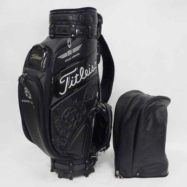 実際に弊社で買取させて頂いたTitleist/タイトリスト CB5VW ボーケイ・デザイン 5分割キャディバッグ 限定モデル ブラックの画像 1枚目