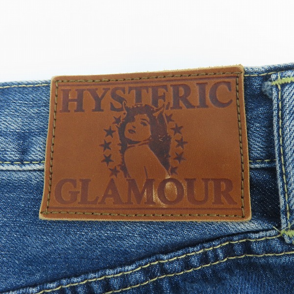実際に弊社で買取させて頂いたHYSTERIC GLAMOUR/ヒステリックグラマー RSM加工 ストレート デニムパンツ 0241AP10/W28の画像 6枚目