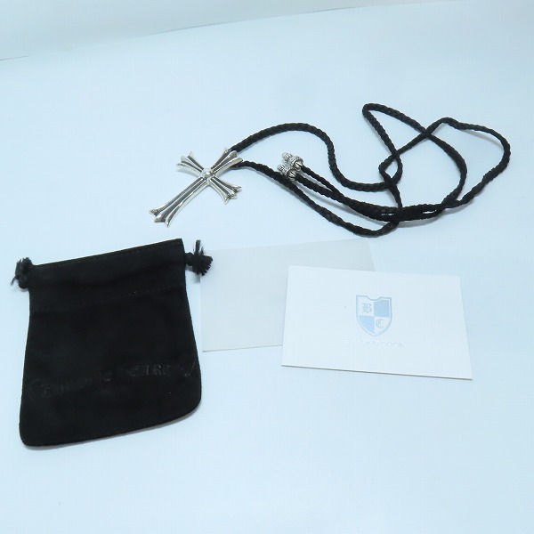 実際に弊社で買取させて頂いた【ギャラ付き】CHROME HEARTS/クロムハーツ CH CROSS LRG/ラージCHクロス ペンダント w/ボロチップ の画像 9枚目