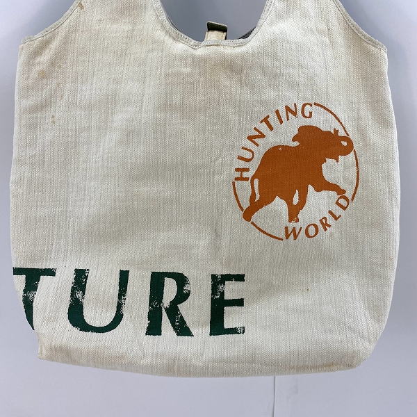 実際に弊社で買取させて頂いたHUNTING WORLD/ハンティングワールド ロゴ/総柄 リバーシブル トートバッグ