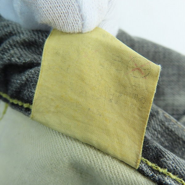 実際に弊社で買取させて頂いたHYSTERIC GLAMOUR/ヒステリックグラマー NOBU加工/ストレート デニムパンツ 0293AP09/34の画像 5枚目