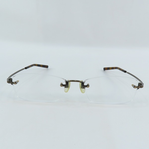 実際に弊社で買取させて頂いた999.9/フォーナインズ リムレス/スクエア型 度入り 眼鏡/メガネフレーム/アイウェア TW-10T
