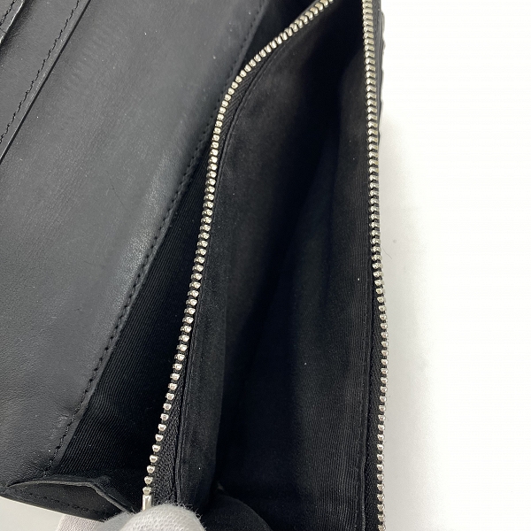 実際に弊社で買取させて頂いたBURBERRY/バーバリー CAVENDISH 二つ折り 長財布 ブラックの画像 4枚目