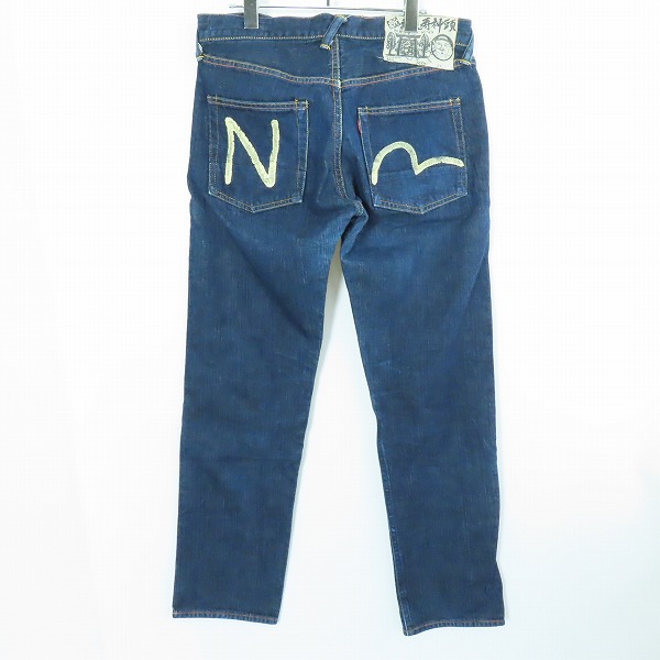 実際に弊社で買取させて頂いたEVISU/エヴィス 新恵美寿神頭 カモメ ボタンフライ デニムパンツ  Lot 5613 34の画像 1枚目