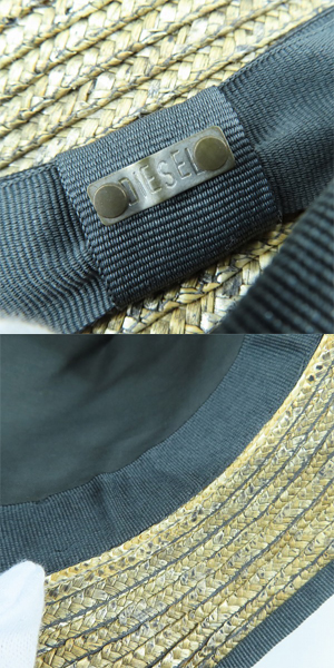 実際に弊社で買取させて頂いたDIESEL/ディーゼル GINZA TORAYA/銀座トラヤ CA4LA/カシラ 麦わら帽子 3点セットの画像 9枚目
