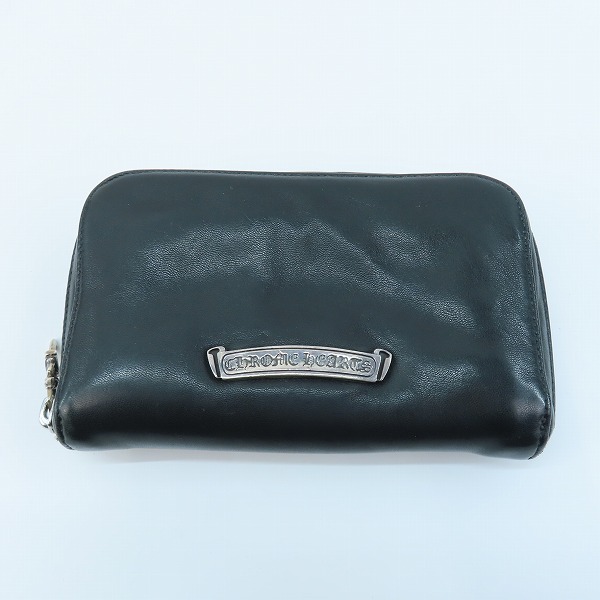 実際に弊社で買取させて頂いた【インボイス原本】CHROME HEARTS/クロムハーツ REC F ZIP MINI/レックF ジップミニ ラウンドジップウォレットの画像 1枚目
