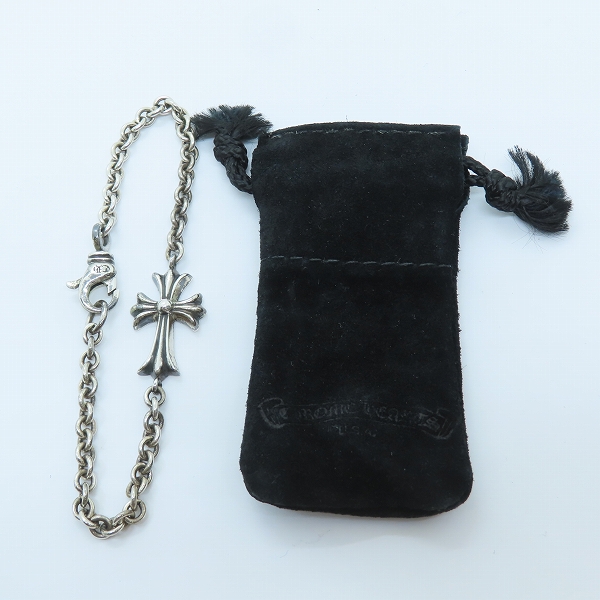 実際に弊社で買取させて頂いたCHROME HEARTS/クロムハーツ タイニーCHクロス チェーン ブレスレットの画像 9枚目