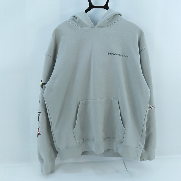 実際に弊社で買取させて頂いたCHROME HEARTS × MATTY BOY/クロムハーツ×マッティボーイ Suggest Hoodie Grey プルオーバーパーカー XL