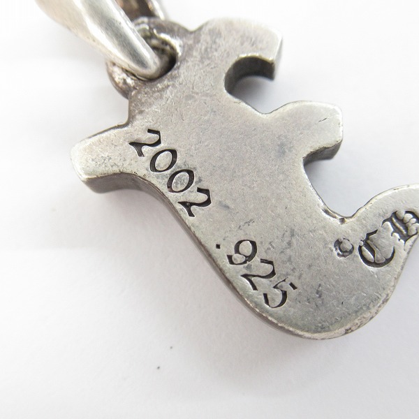 実際に弊社で買取させて頂いたCHROME HEARTS/クロムハーツ ALPHABET T/アルファベット J イニシャル トップ/ペンダントの画像 7枚目