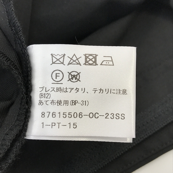 実際に弊社で買取させて頂いた【未使用】GALAABEND/ガラアーベント T/Rギャバストレッチ 2タックパンツ - 2 Tuck Pants Mの画像 4枚目