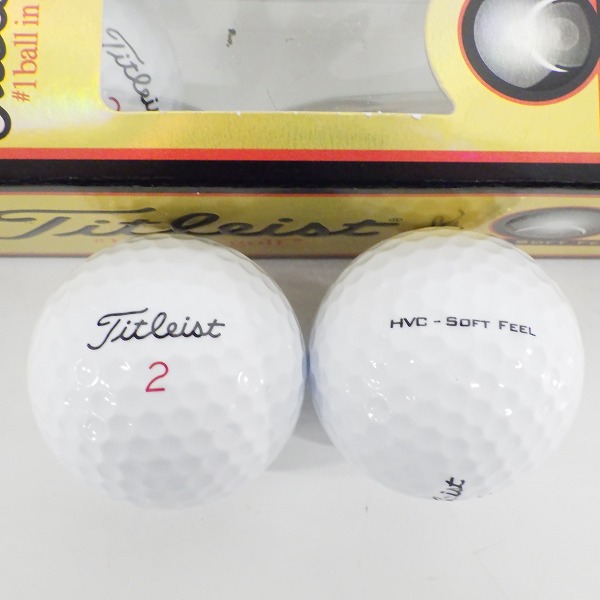 実際に弊社で買取させて頂いた【未使用/オウンネーム含】Titleist/タイトリスト PRO V1 392,AVX,VG3,HVC ゴルフボール ホワイト 計1ダースの画像 4枚目