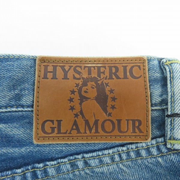 実際に弊社で買取させて頂いた【未使用】HYSTERIC GLAMOUR/ヒステリックグラマー スタッズ ダメージ加工 ボタンフライ デニムパンツ 0243AP04/W29の画像 4枚目