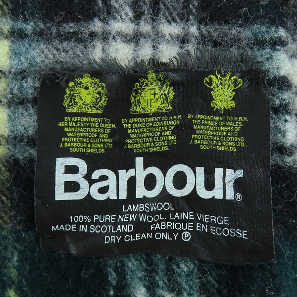 実際に弊社で買取させて頂いたBarbour/バブアー チェック柄 マフラーの画像 2枚目