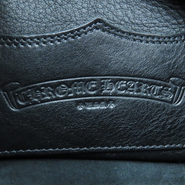実際に弊社で買取させて頂いた【インボイス付き】CHROME HEARTS/クロムハーツ レザー ソフトショルダーバッグの画像 4枚目