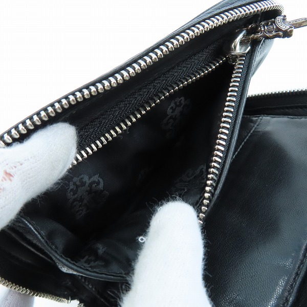 実際に弊社で買取させて頂いた【インボイス原本】CHROME HEARTS/クロムハーツ REC F ZIP MINI/レックF ジップミニ ラウンドジップウォレットの画像 4枚目