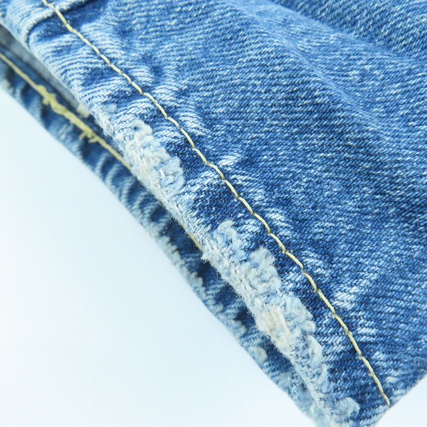 実際に弊社で買取させて頂いたvisvim/ビズビム SOCIAL SCULPTURE 05 damaged-6.5 リペア加工デニムパンツ VS0001809/W32L30の画像 8枚目