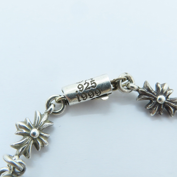 実際に弊社で買取させて頂いたCHROME HEARTS/クロムハーツ タイニーE CHプラス ブレスレット 12リンクの画像 4枚目