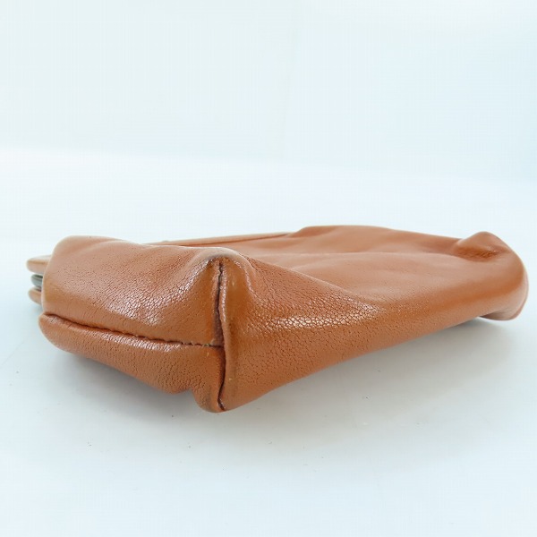 実際に弊社で買取させて頂いたIL BISONTE/イルビゾンテ レザー ガマ口財布/コインパースの画像 2枚目