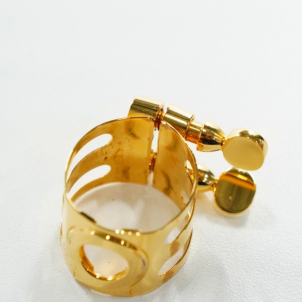 実際に弊社で買取させて頂いたWood Stone/ウッドストーン SS Selmerラバー用 GP ソプラノサックス リガチャーの画像 6枚目