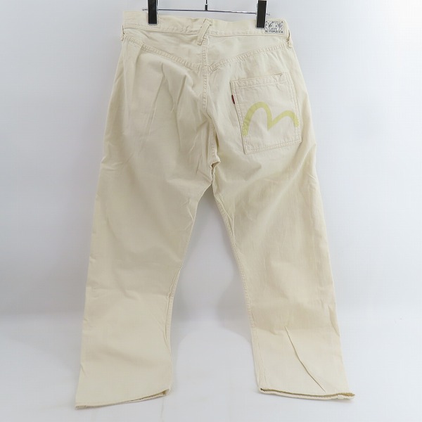 実際に弊社で買取させて頂いたEVISU/エヴィス  カモメペイント ボタンフライパンツ 36の画像 1枚目