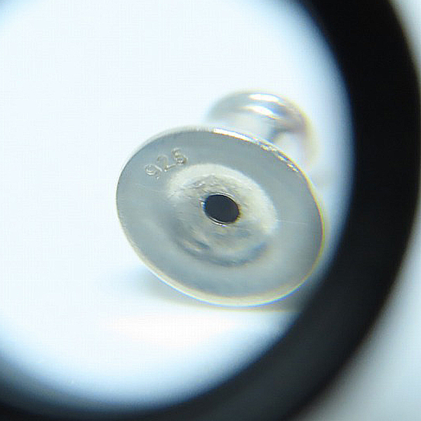 実際に弊社で買取させて頂いたCHROME HEARTS/クロムハーツ クロスボールスタッドピアスの画像 6枚目