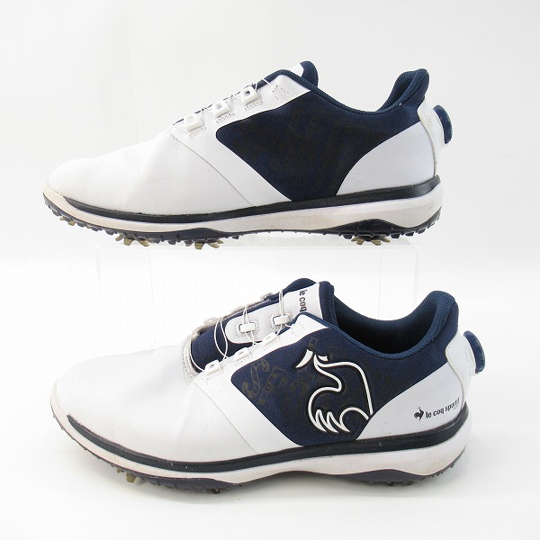実際に弊社で買取させて頂いたle coq sportif/ルコック スポルティフ ゴルフ シューズ QQ2SJA01/28の画像 3枚目