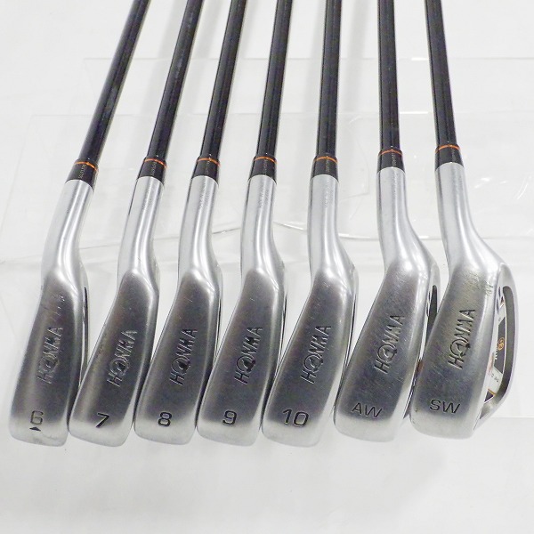 実際に弊社で買取させて頂いたHONMA/ホンマ ATHPORT 3e+/アスポート アイアン #6～10,A,Sw 7本セット ARMRQ WT-53 FLEX:Rの画像 1枚目