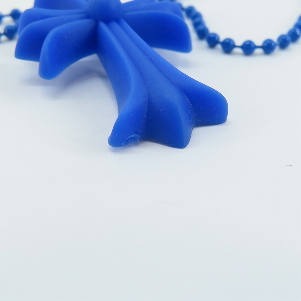 実際に弊社で買取させて頂いた【レシート付】CHROME HEARTS/クロムハーツ スモールCHクロス シリコン ブルーの画像 7枚目